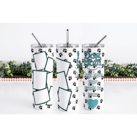 Dog Mom Skinny Tumbler My Simple Creations 