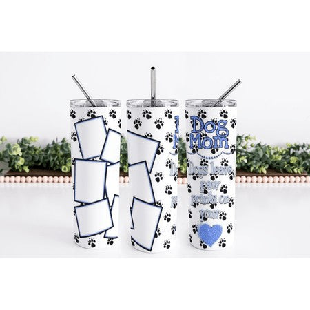 Dog Mom Skinny Tumbler My Simple Creations 