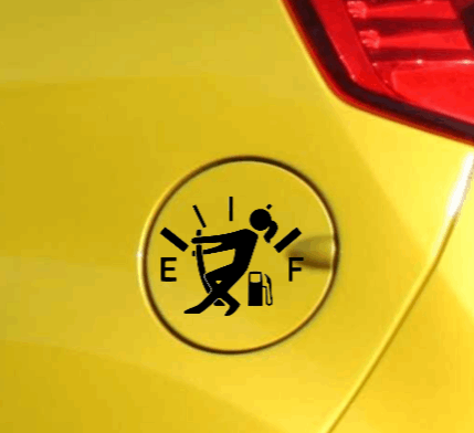 Empty Gas Decal - Girl My Simple Creations 