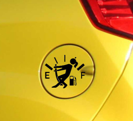 Empty Gas Decal - Girl My Simple Creations 