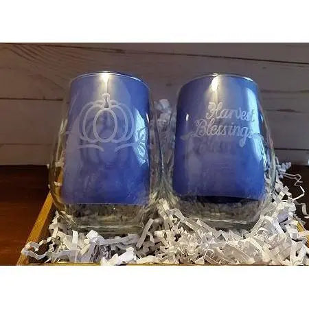 Etched Glass Tumbler Set My Simple Creations 