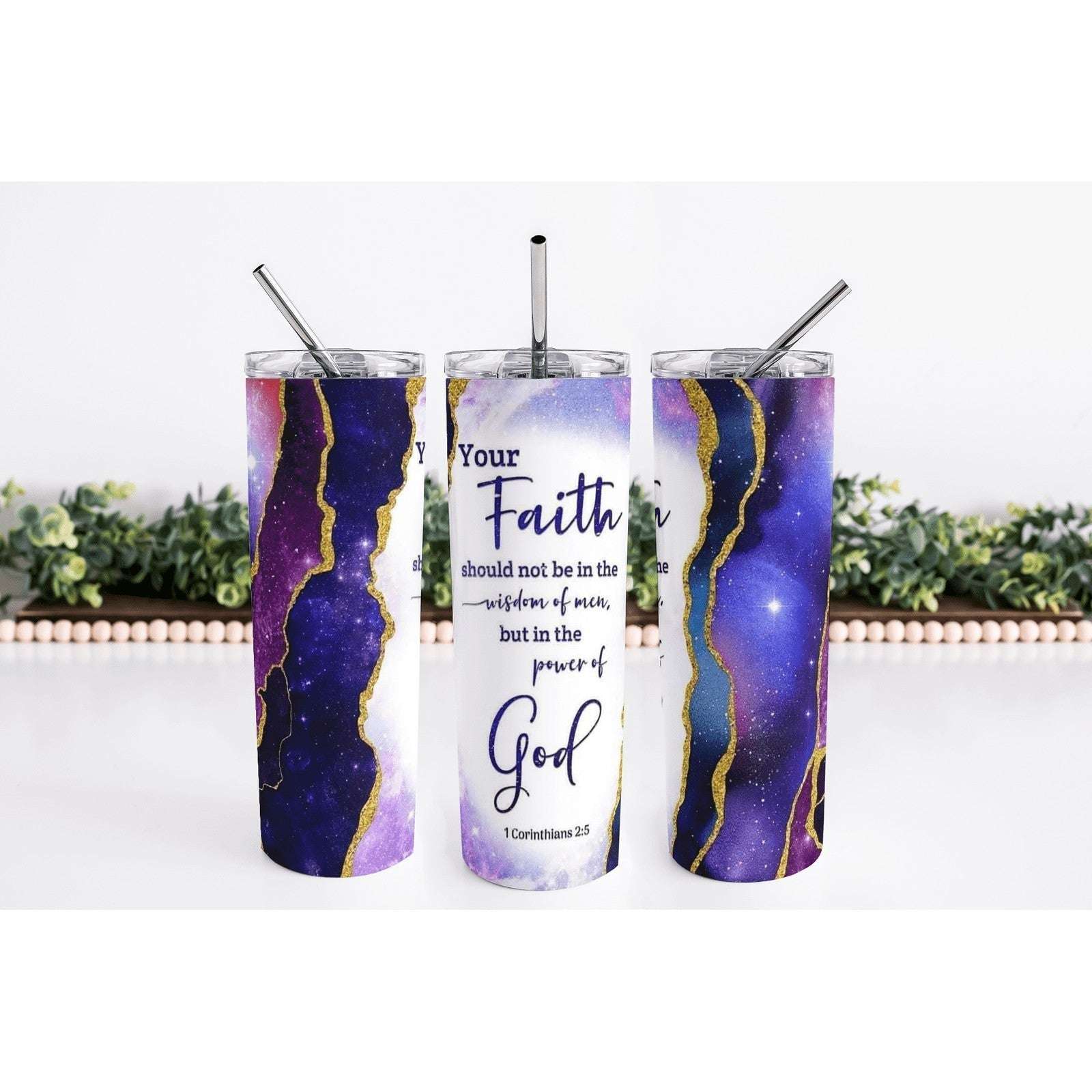 Faith 20oz Skinny Tumbler My Simple Creations 