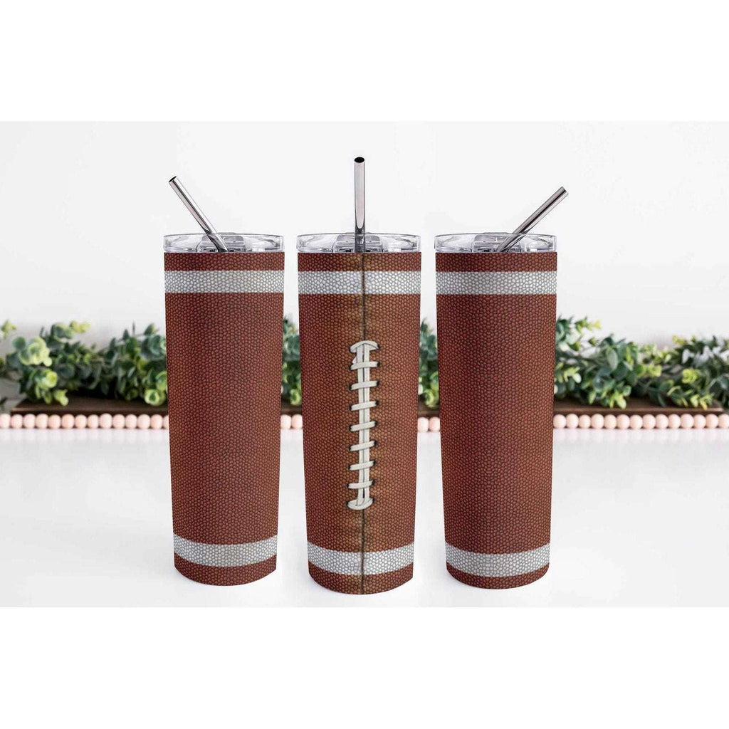 Football 20oz Skinny Tumbler My Simple Creations 