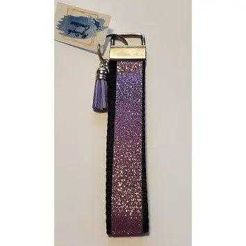Glitter Nylon Wristlet Keychain (color choices) My Simple Creations 