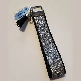 Glitter Nylon Wristlet Keychain (color choices) My Simple Creations 