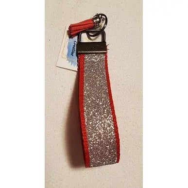 Glitter Nylon Wristlet Keychain (color choices) My Simple Creations 