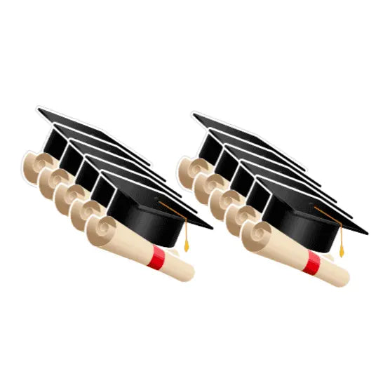 Graduation Cap and scroll Sticker My Simple Creations 