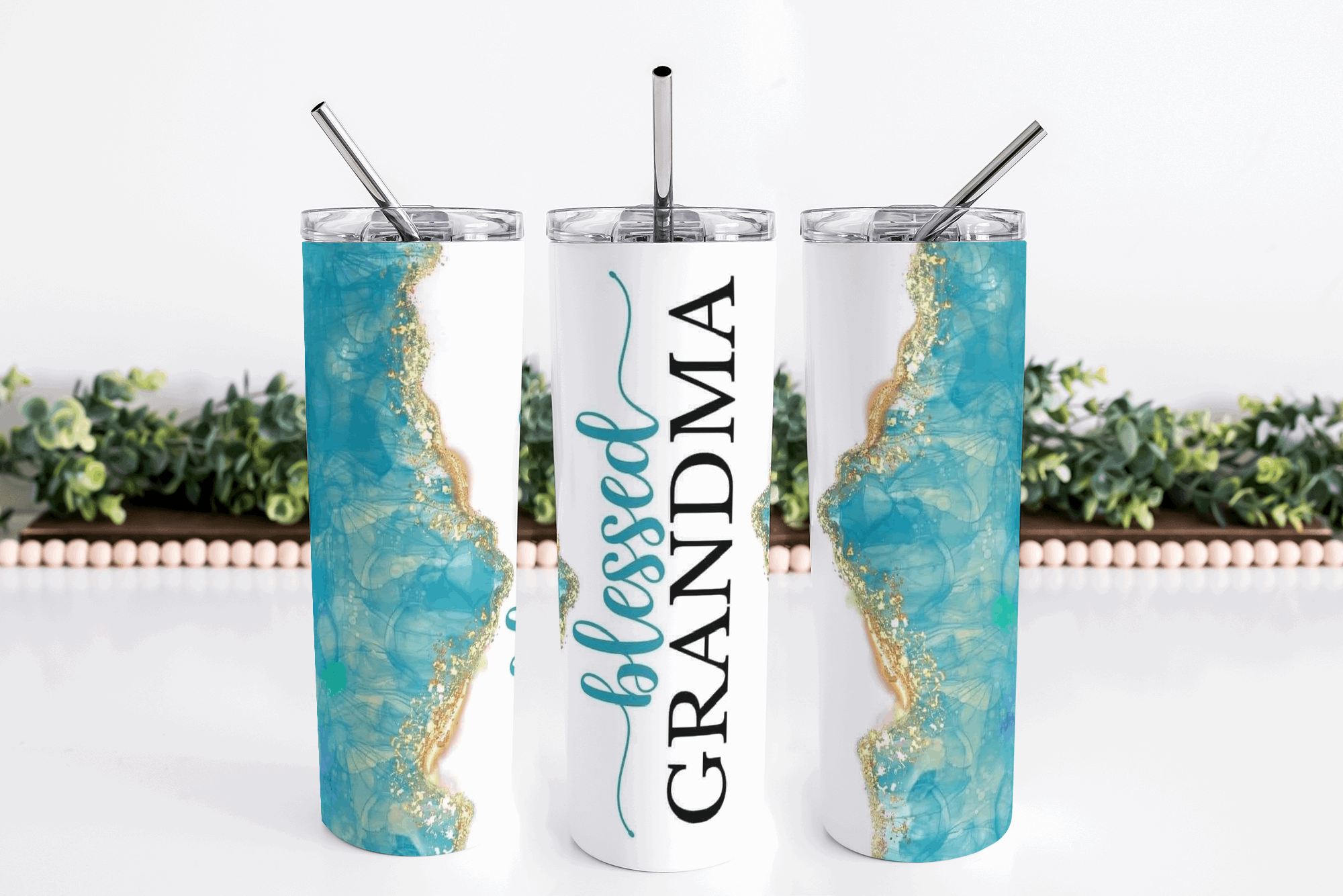 Grandma 20oz Skinny Tumbler My Simple Creations 