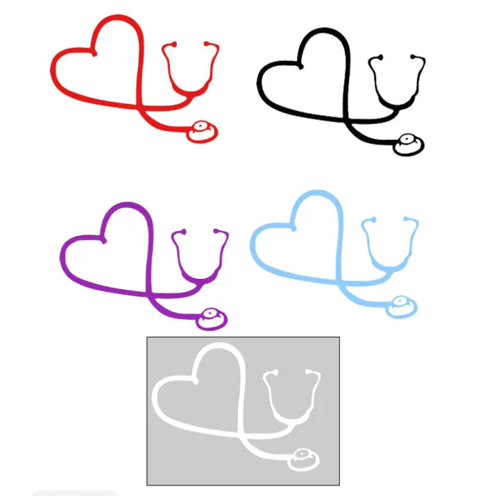 Heart Stethoscope Decal My Simple Creations 