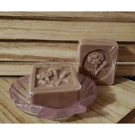 Homemade Vanilla Hazelnut Scented Soap with Soap Dish My Simple Creations 