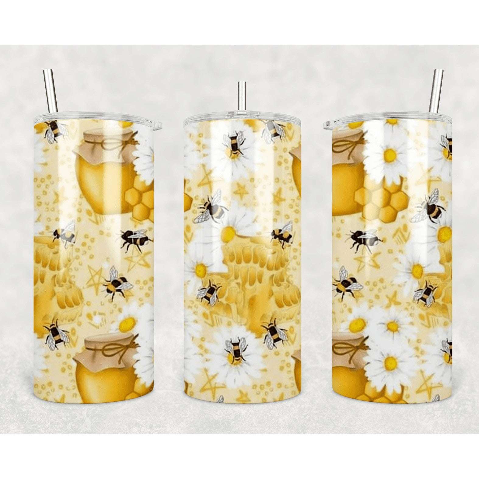 Honeybee Fatty Straight Tumbler My Simple Creations 