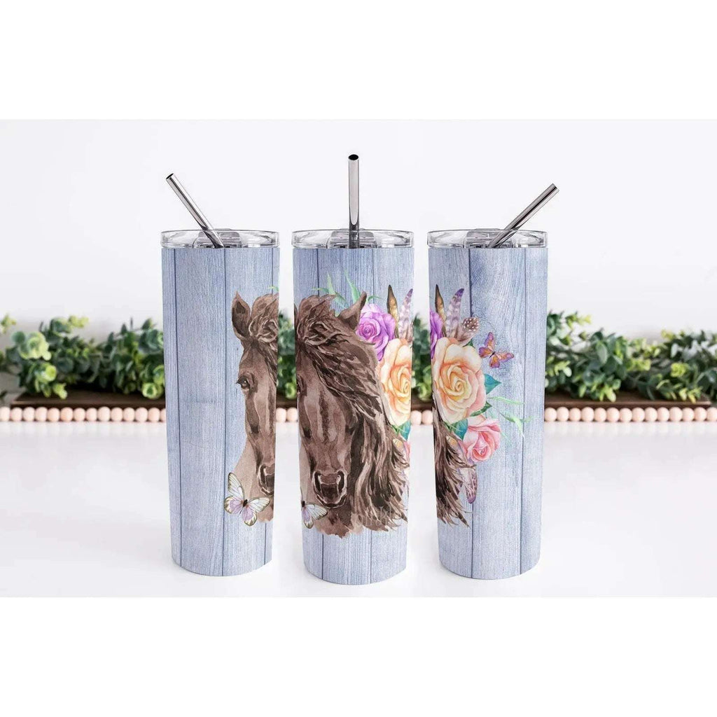 Horse Skinny Tumbler My Simple Creations 
