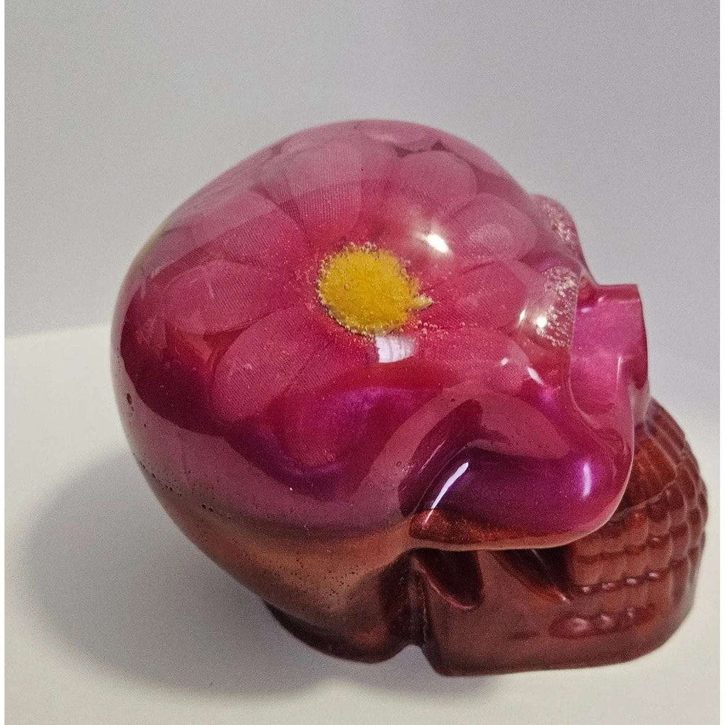 Hot Pink Flower Skull My Simple Creations 
