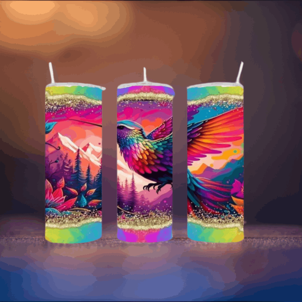 Hummingbird 20 oz Skinny Tumbler My Simple Creations 