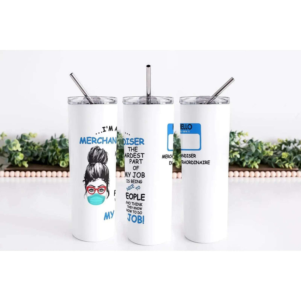 Im a Merchandiser Skinny Tumbler My Simple Creations 