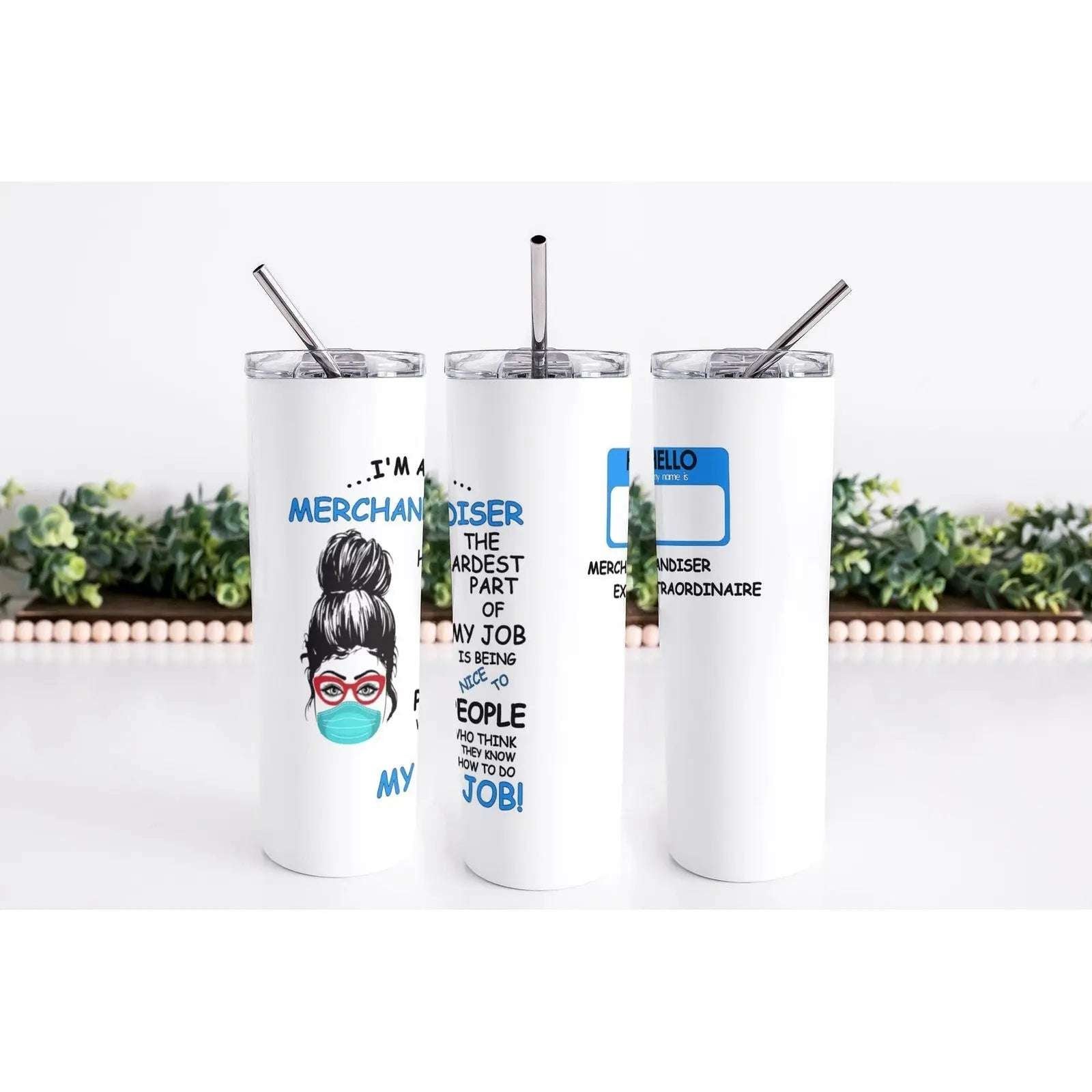 Im a Merchandiser Skinny Tumbler My Simple Creations 