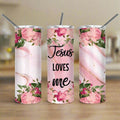 Jesus Loves Me 20oz Skinny Tumbler My Simple Creations 