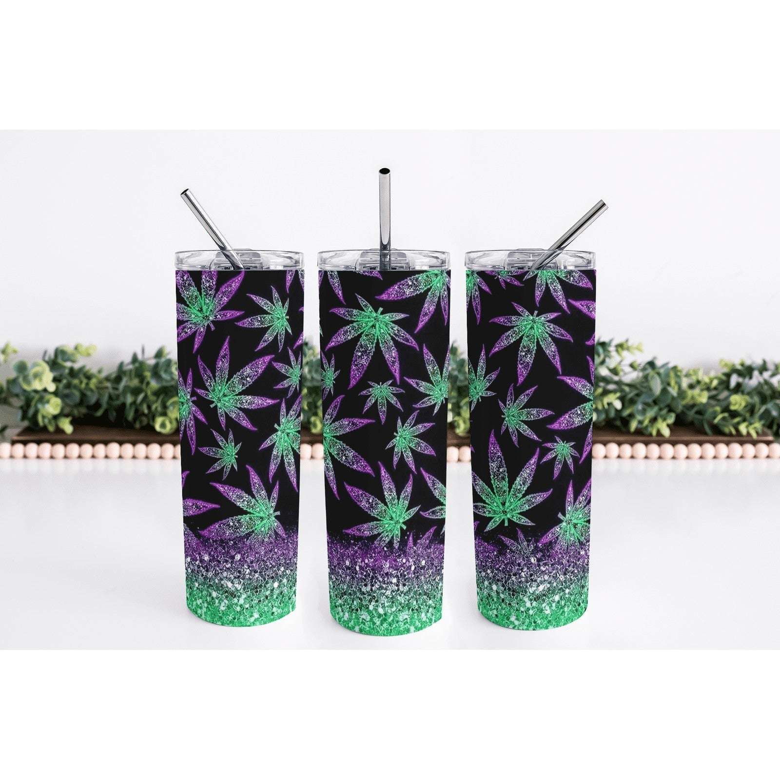 Leaves Skinny Tumbler My Simple Creations 