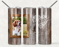 Stainless Steel, 20oz You Are Always In My Heart Themed Skinny Tumbler w/lid & straw, can be personalized