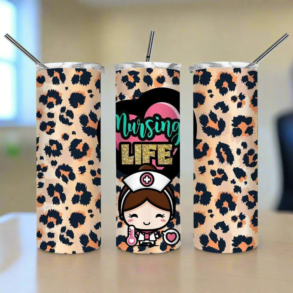 Nursing Life Skinny Tumbler My Simple Creations 