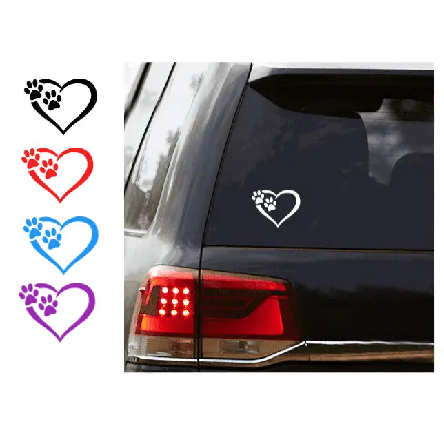 Paws Heart Decal My Simple Creations 