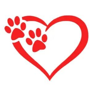 Paws Heart Decal My Simple Creations 