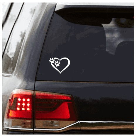 Paws Heart Decal My Simple Creations 