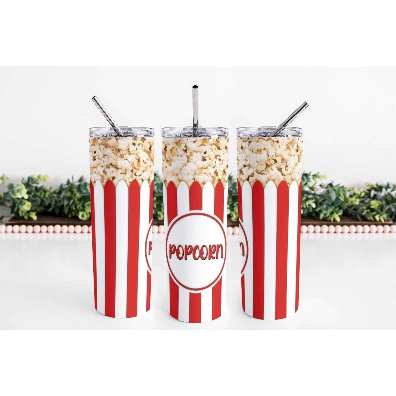 Popcorn 20oz Skinny Tumbler My Simple Creations 
