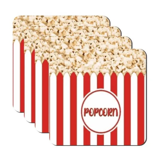 Popcorn Drink Coasters My Simple Creations 