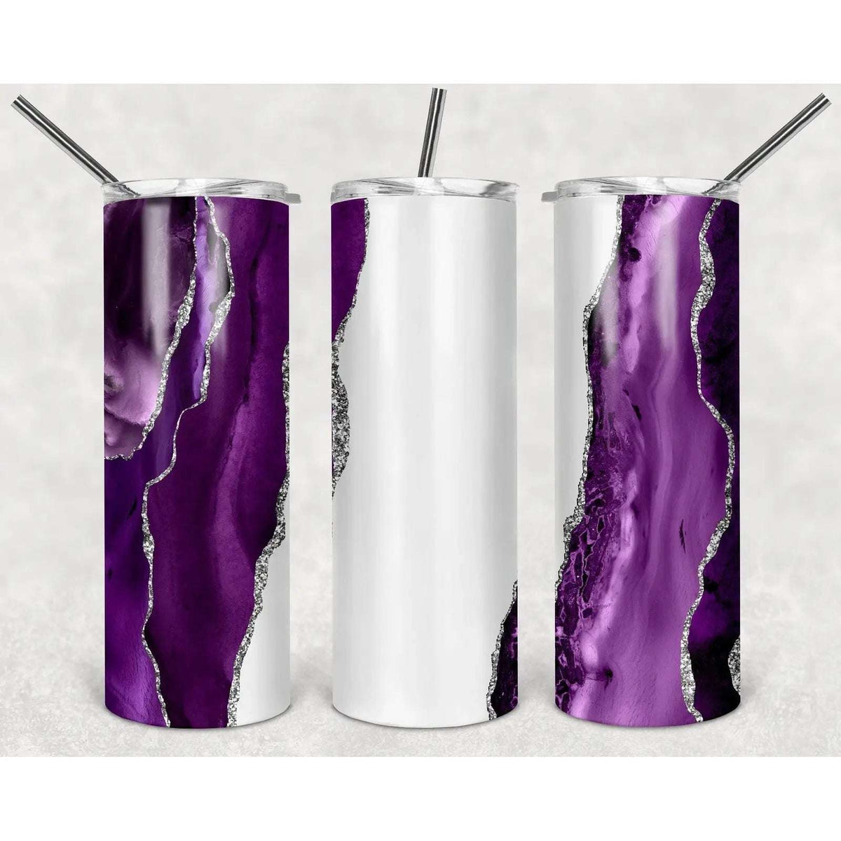Purple Marble 20oz Skinny Tumbler My Simple Creations 