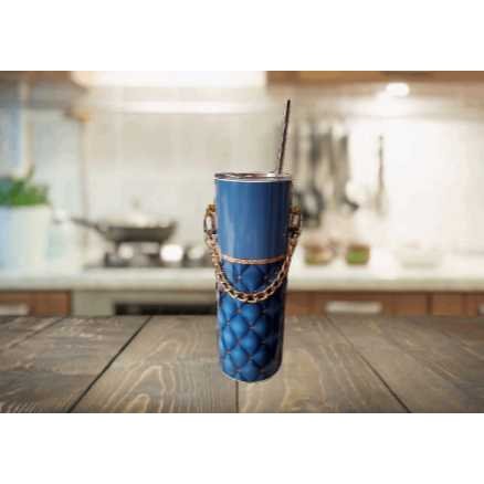 Purse with Gold Chain 20oz Skinny Tumbler My Simple Creations 