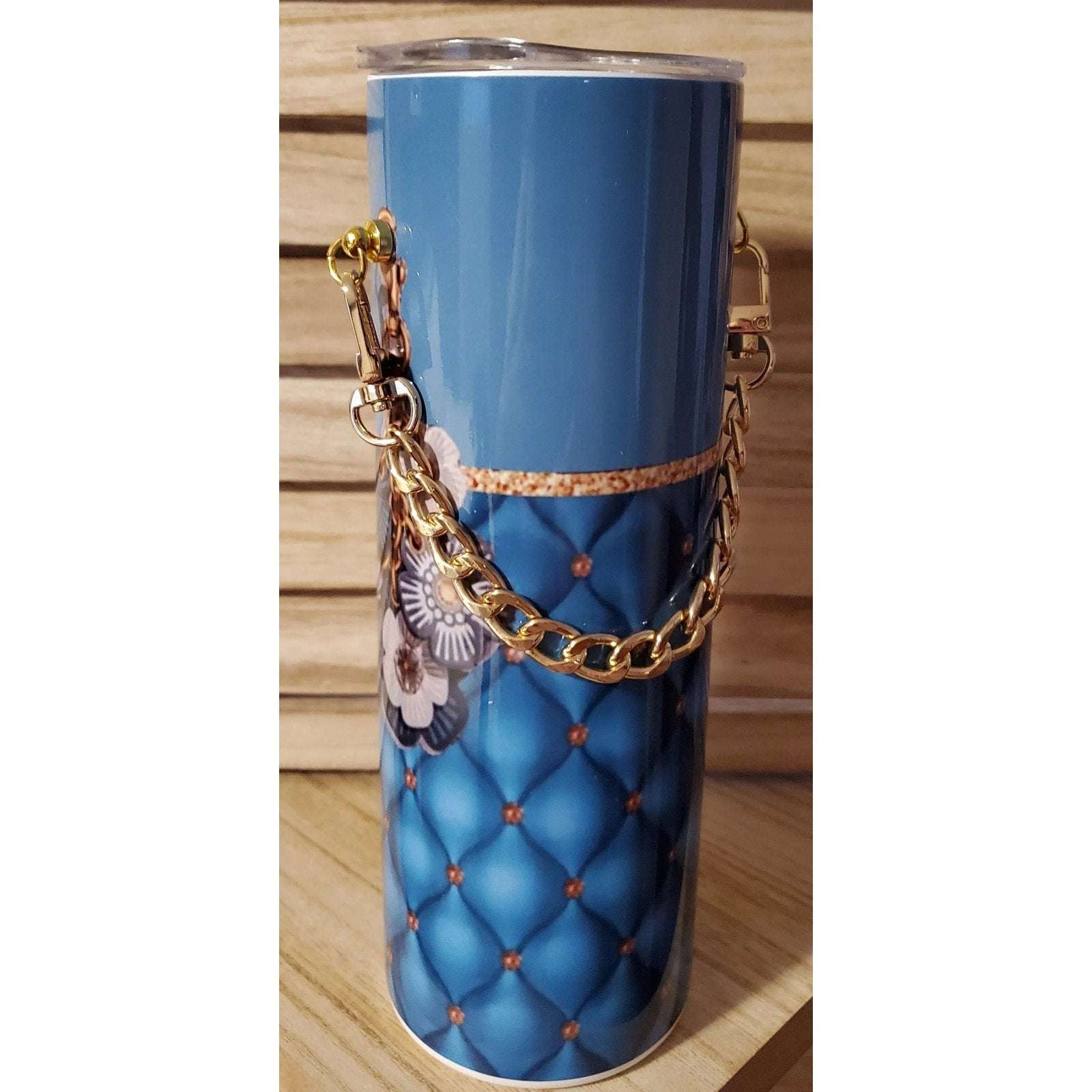 Purse with Gold Chain 20oz Skinny Tumbler My Simple Creations 
