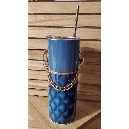 Purse with Gold Chain 20oz Skinny Tumbler My Simple Creations 