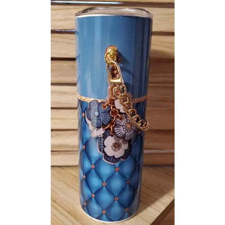 Purse with Gold Chain 20oz Skinny Tumbler My Simple Creations 