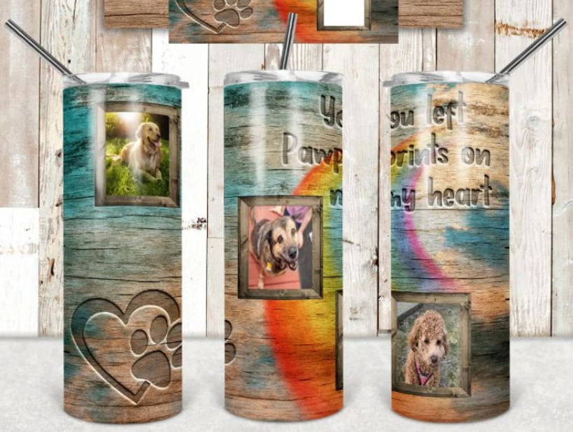 Rainbow Bridge 20oz Skinny Tumbler My Simple Creations 