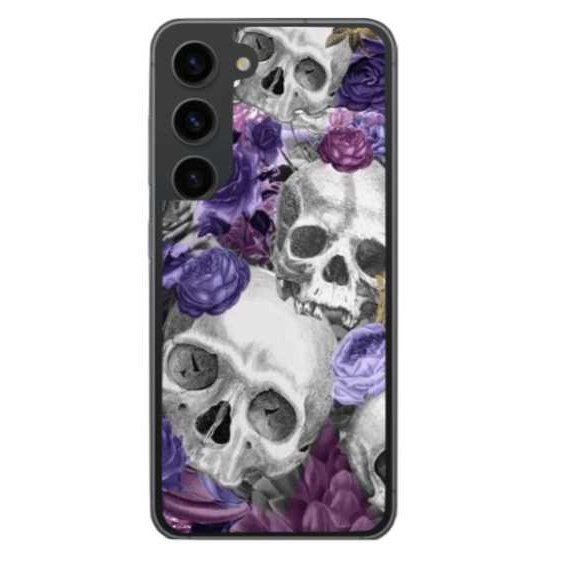 Samsung Galaxy S23+ Phone Case - Skull Pattern My Simple Creations 