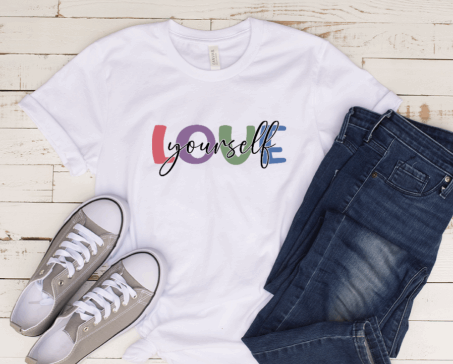 Love Yourself 65% polyester/35% cotton, short sleeve Tshirt