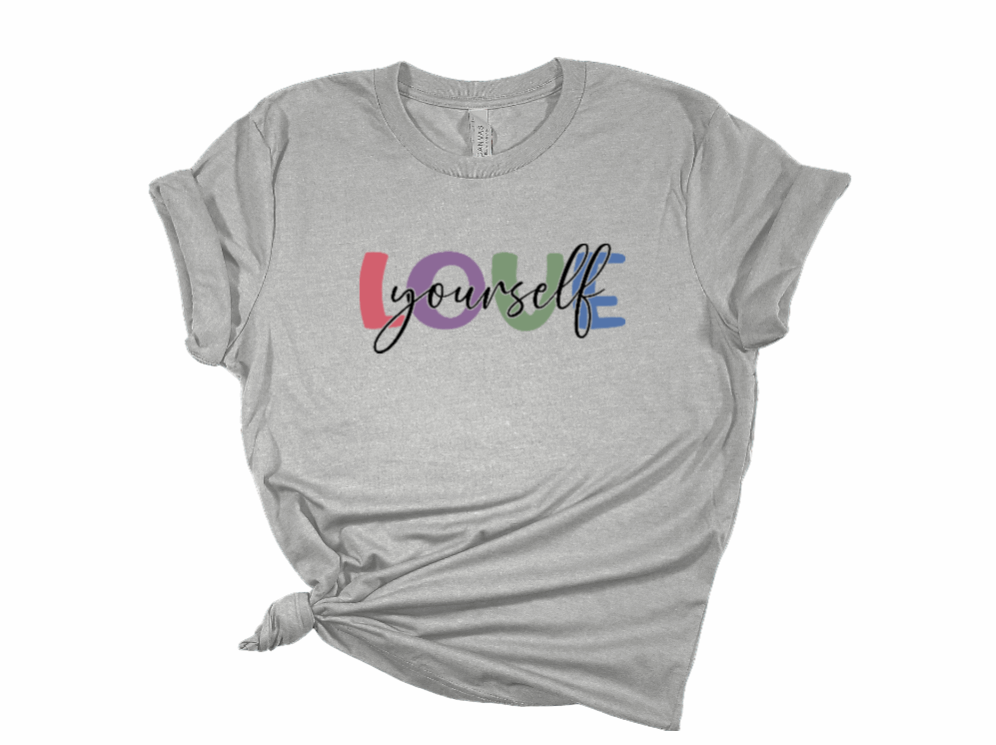 Love Yourself 65% polyester/35% cotton, short sleeve Tshirt