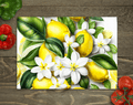 Tempered Glass Lemon Cutting Board