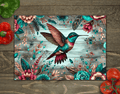 Tempered Glass Hummingbird Cutting Board