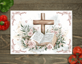 Tempered Glass Religious Cross Cutting Board