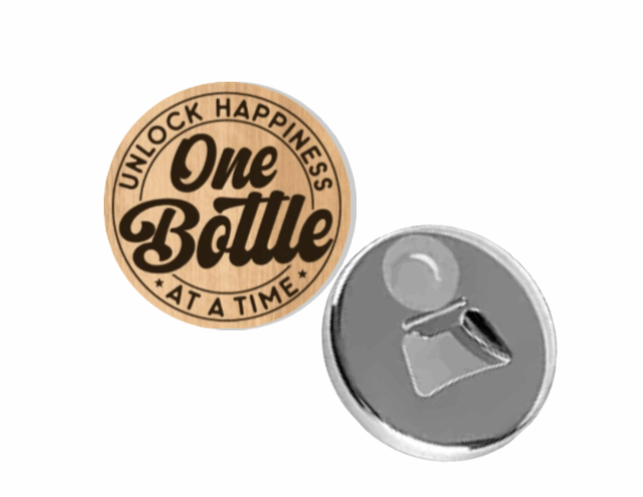 Round 2.25" Magnetic Bottle Opener