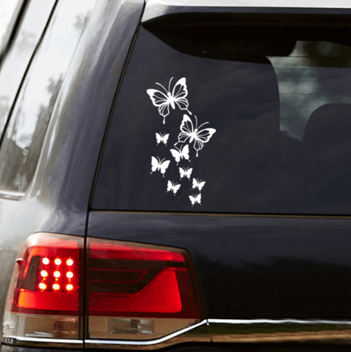 Butterfiles Vinyl Window Decal