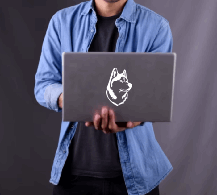 Huskie Vinyl Window Decal