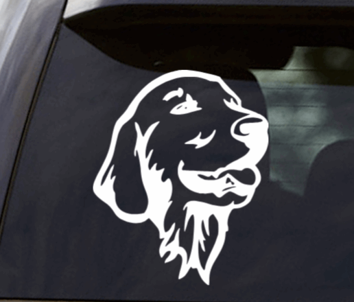 Golden Retriever Vinyl Window Decal