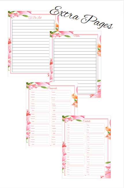 2024 Printable Planner - Tulip Design