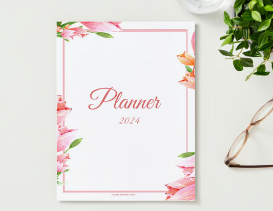 2024 Printable Planner - Tulip Design