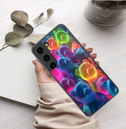 Neon Gummy Bears Samsung Galaxy S23+ Phone Case