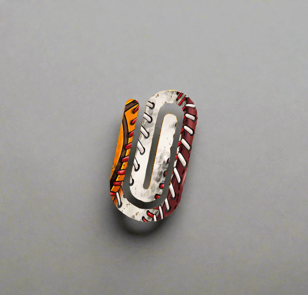 Acrylic Paperclip, Sports Themed