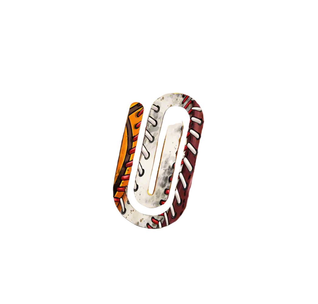 Acrylic Paperclip, Sports Themed